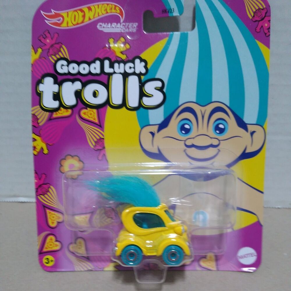 2023 Hot Wheels Character Cars Good Luck Trolls Classic Trolls